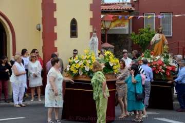 Misa y procesión del Sagrado Corazón de Jesús en La Higuera Canaria (Foto Francisco Javier Santana)